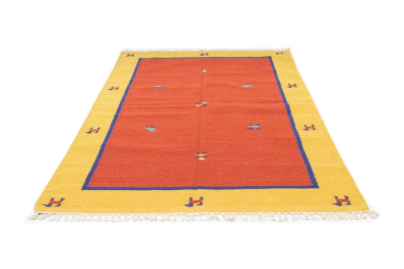 Kelim Teppich - Trendy 140 x 200 cm - orange