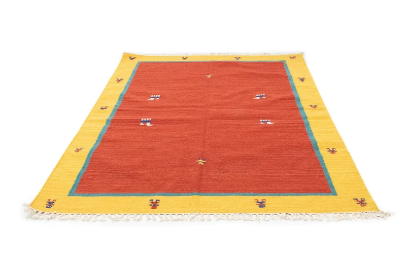 Kelim Teppich - Trendy 140 x 200 cm - rot