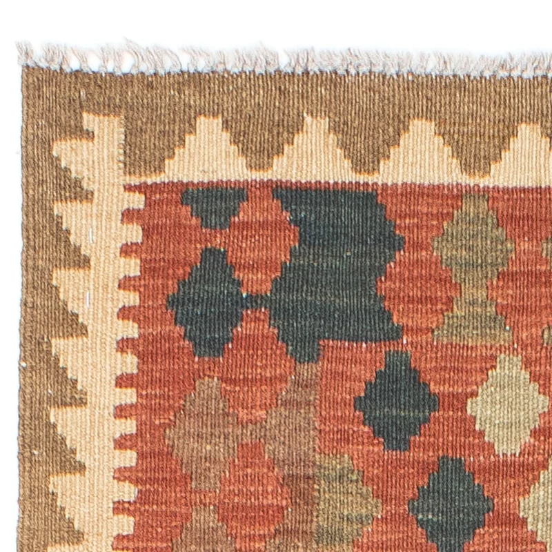 Kelim Teppich - Oriental 74 x 198 cm - hellrot