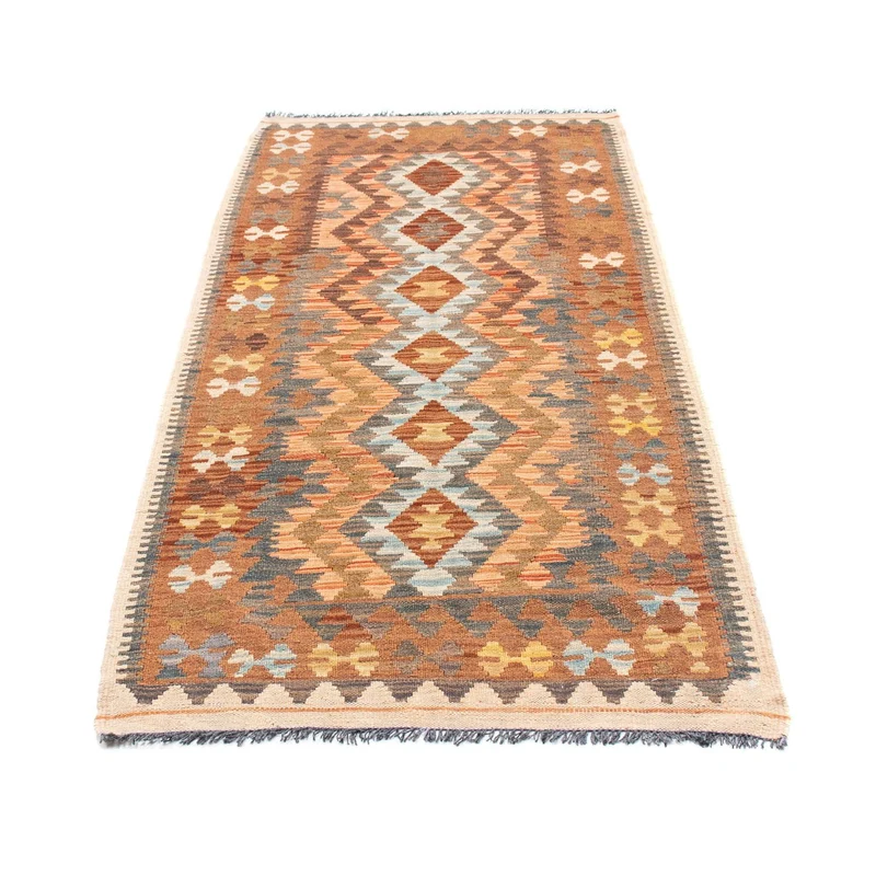 Kelim Teppich - Oriental 88 x 199 cm - hellbraun