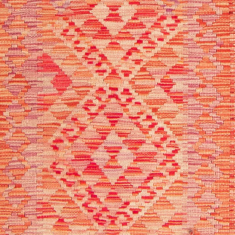 Kelim Teppich - Splash 101 x 185 cm - hellrot