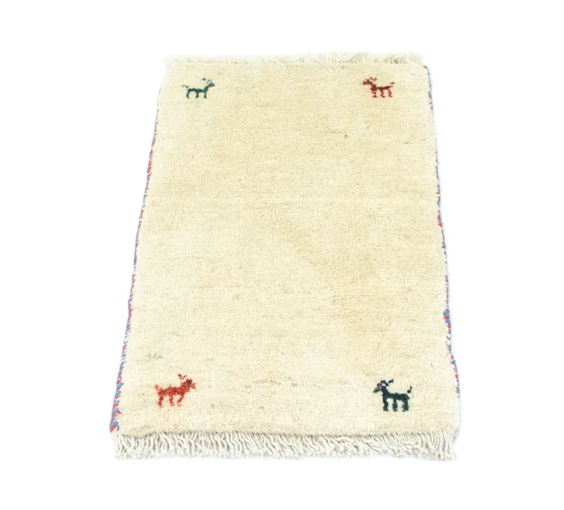 Gabbeh Teppich - Perser 40 x 60 cm - beige