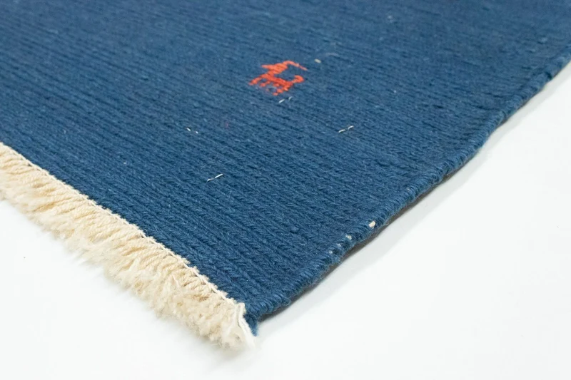 Gabbeh Teppich - Perser 63 x 86 cm - dunkelblau