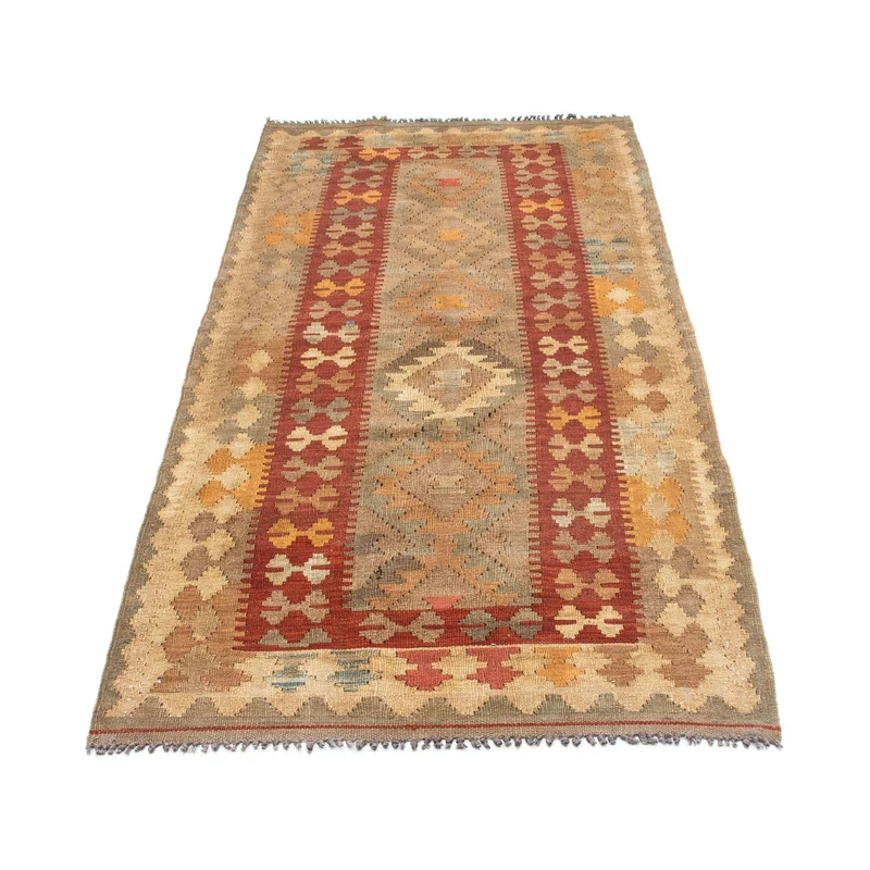 Kelim Teppich - Oriental 81 x 198 cm - hellbraun