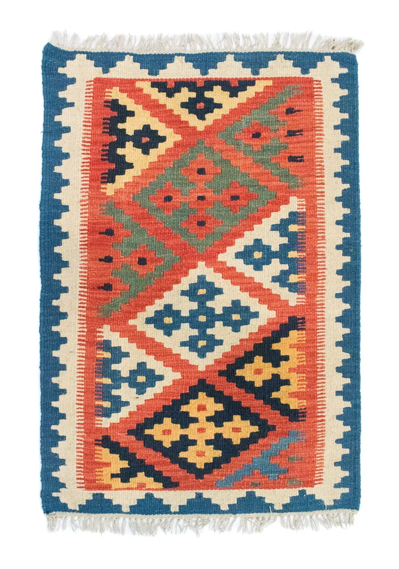 Kelim Teppich - Splash 64 x 95 cm - mehrfarbig