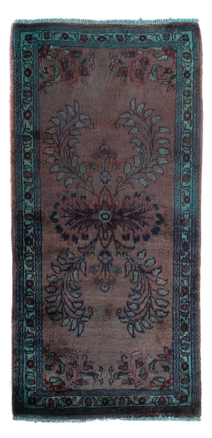 Orientteppich 65 x 137 cm - mehrfarbig