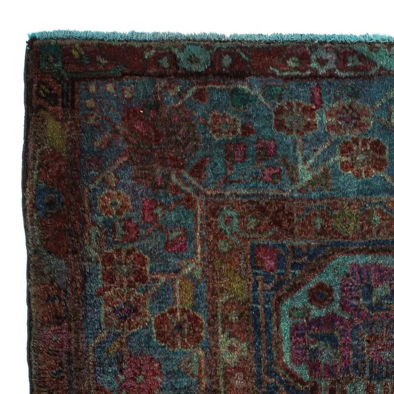 Orientteppich 80 x 111 cm - hellblau
