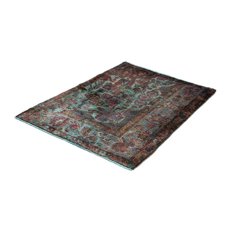 Orientteppich 80 x 111 cm - hellblau