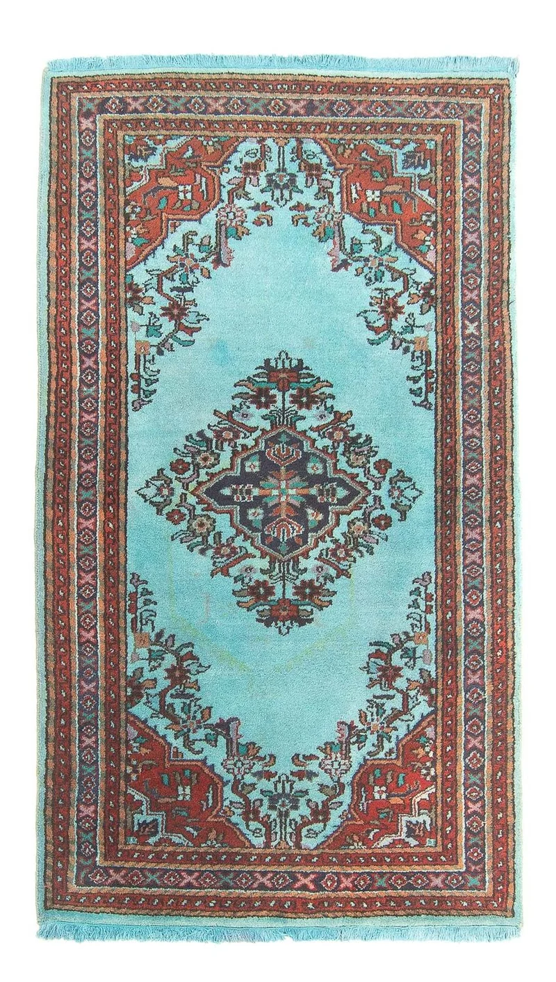 Orientteppich 97 x 180 cm - hellblau