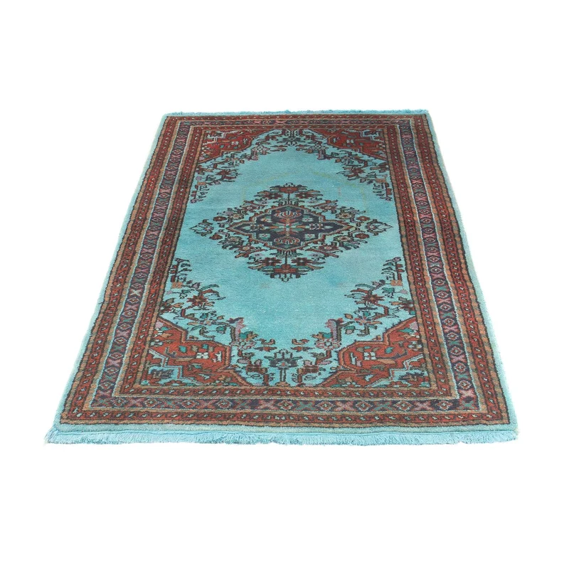 Orientteppich 97 x 180 cm - hellblau