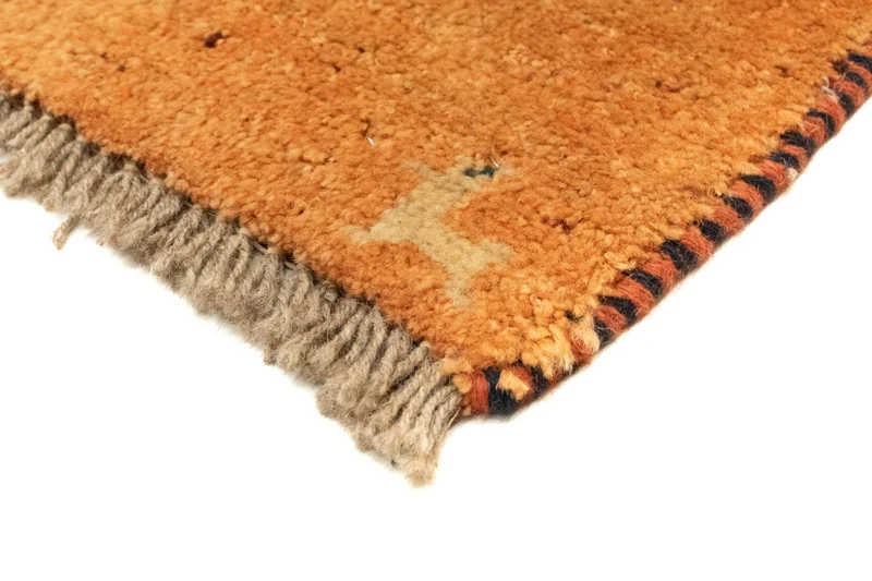 Gabbeh Teppich - Perser 58 x 86 cm - gold