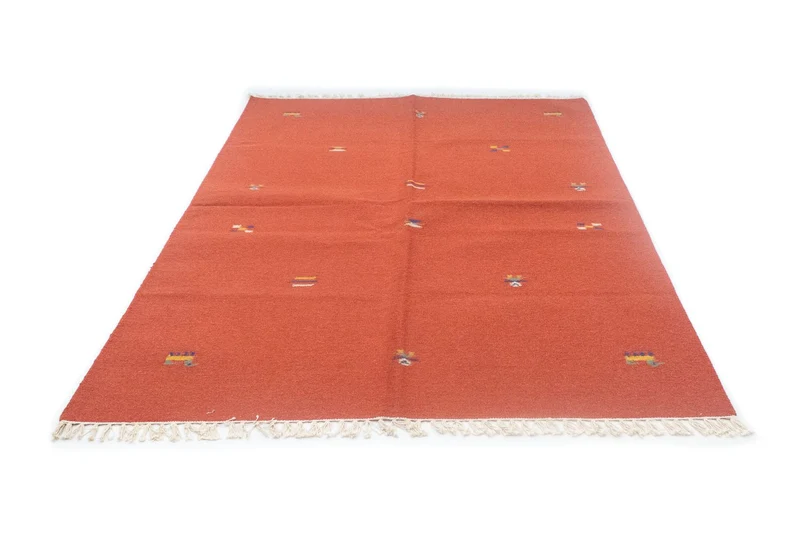 Kelim Teppich - Trendy 140 x 200 cm - orange