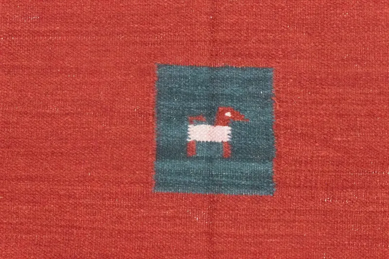 Kelim Teppich - Trendy 140 x 200 cm - rot