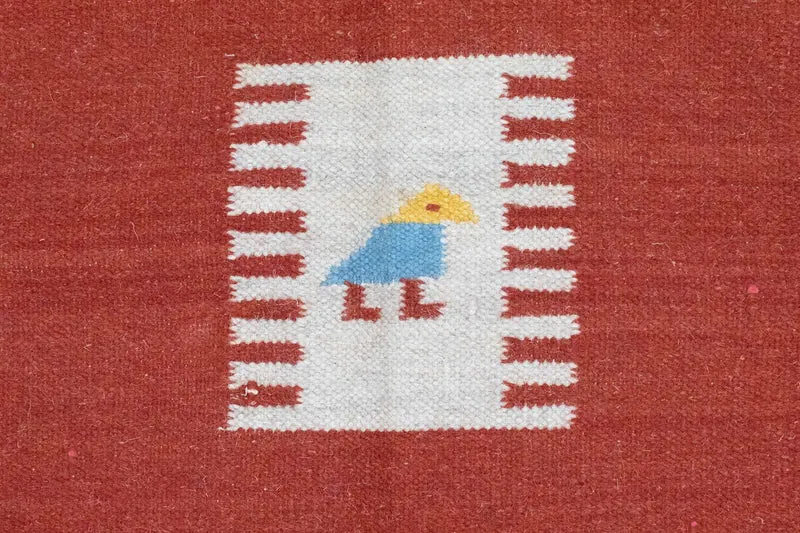 Kelim Teppich - Trendy 140 x 200 cm - rot