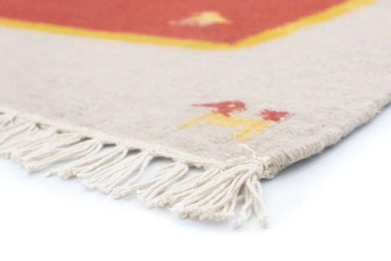 Kelim Teppich - Trendy 140 x 200 cm - rot