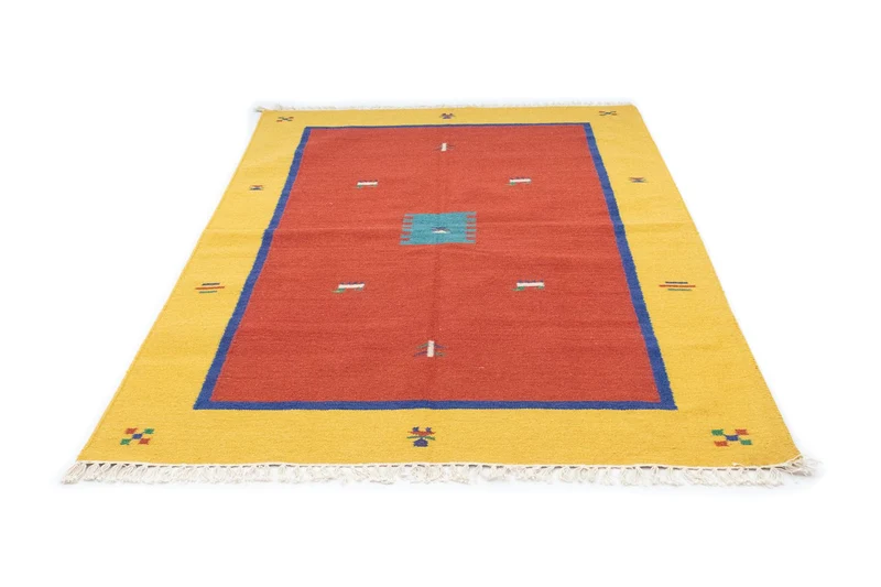 Kelim Teppich - Trendy 140 x 200 cm - rot