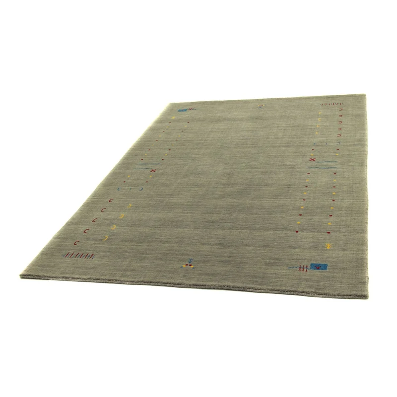Gabbeh Teppich - Softy 141 x 201 cm - silber