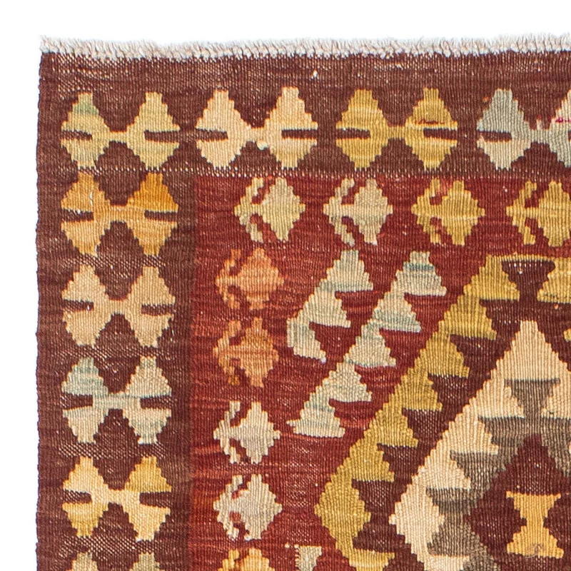 Kelim Teppich - Oriental 78 x 189 cm - dunkelrot