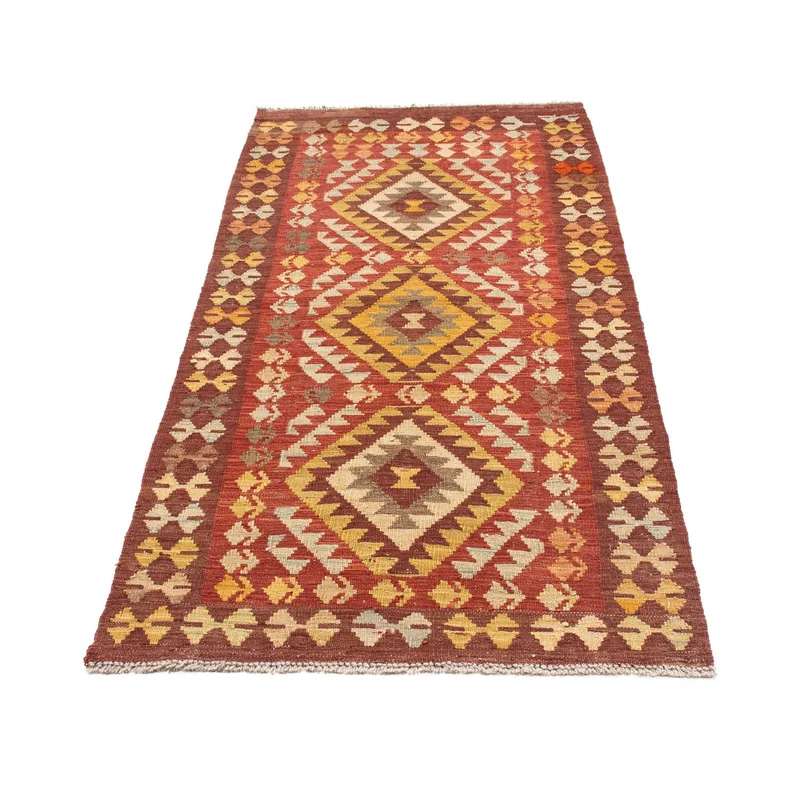 Kelim Teppich - Oriental 78 x 189 cm - dunkelrot