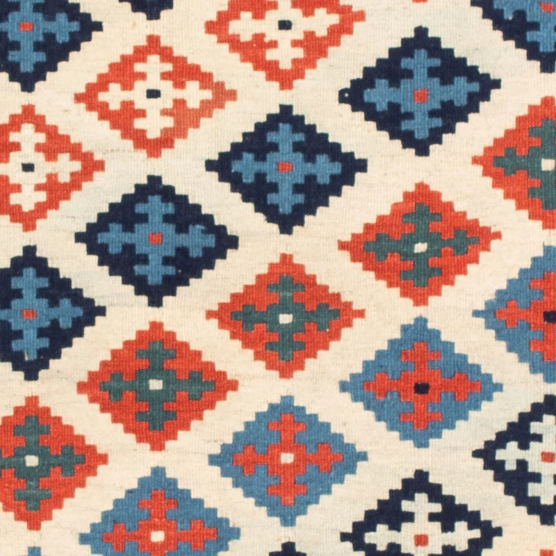 Kelim Teppich - Oriental 104 x 110 cm - rost