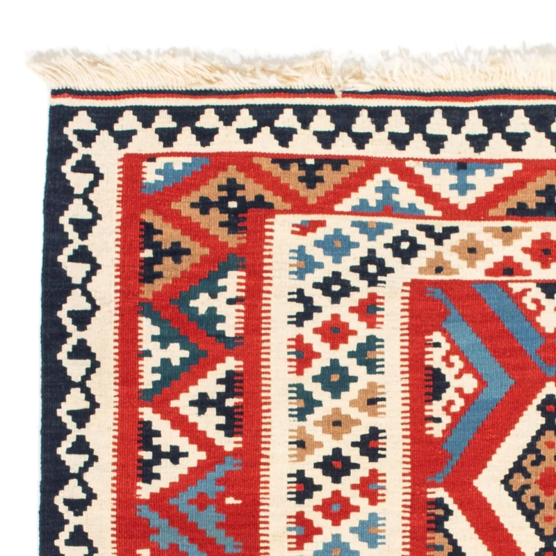 Kelim Teppich - Oriental 105 x 108 cm - rot