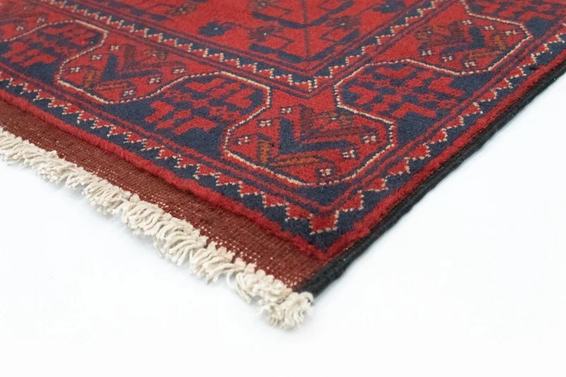 Afghan Teppich - Kunduz 77 x 120 cm - dunkelblau