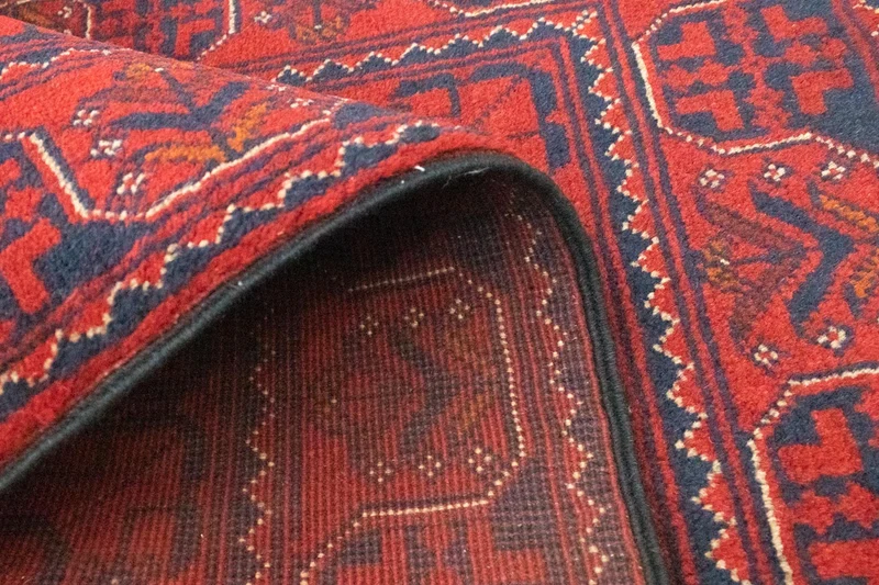 Afghan Teppich - Kunduz 77 x 120 cm - dunkelblau