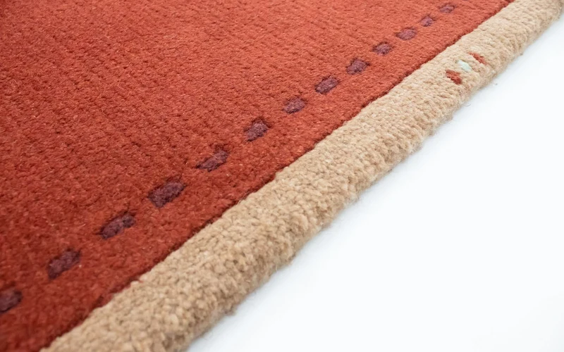 Nepal Teppich 70 x 140 cm - orange