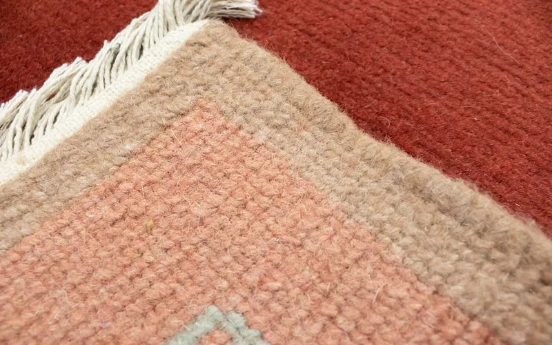 Nepal Teppich 70 x 140 cm - orange