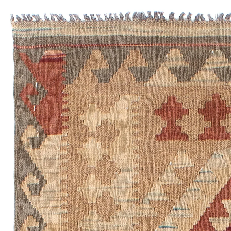 Kelim Teppich - Oriental 79 x 212 cm - hellbraun