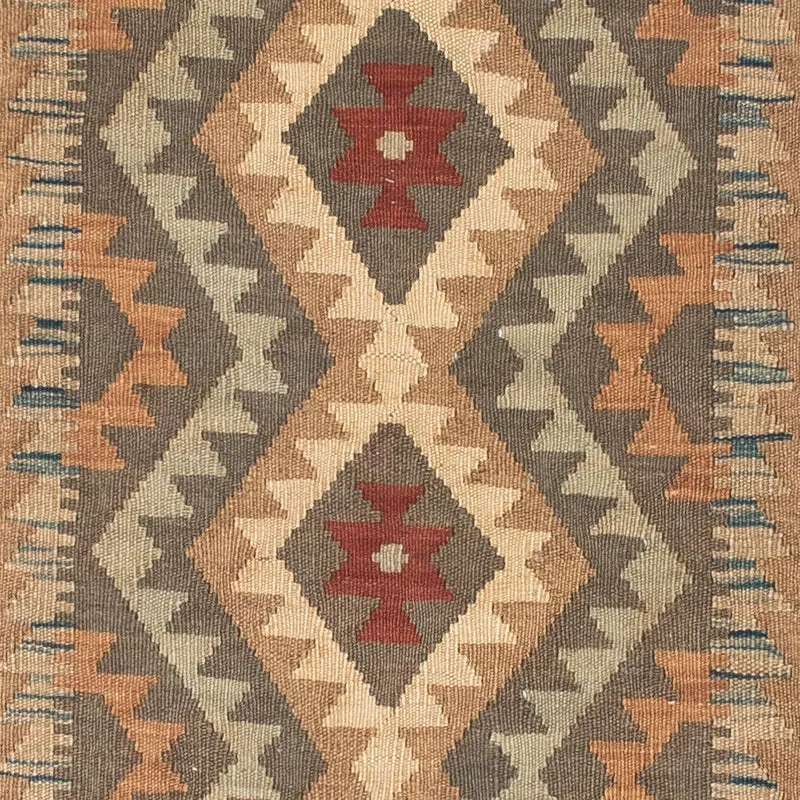 Kelim Teppich - Oriental 83 x 192 cm - hellbraun