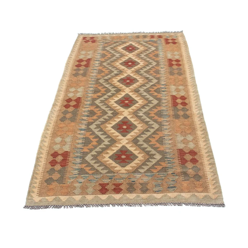 Kelim Teppich - Oriental 83 x 192 cm - hellbraun