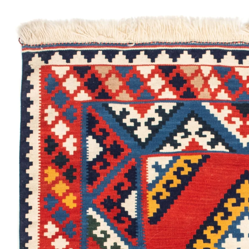 Kelim Teppich - Oriental 110 x 113 cm - rot