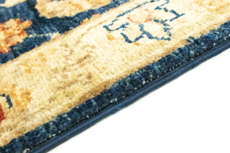 Ziegler Teppich 52 x 98 cm - dunkelblau