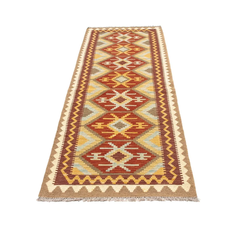 Kelim Teppich - Oriental 72 x 210 cm - hellbraun