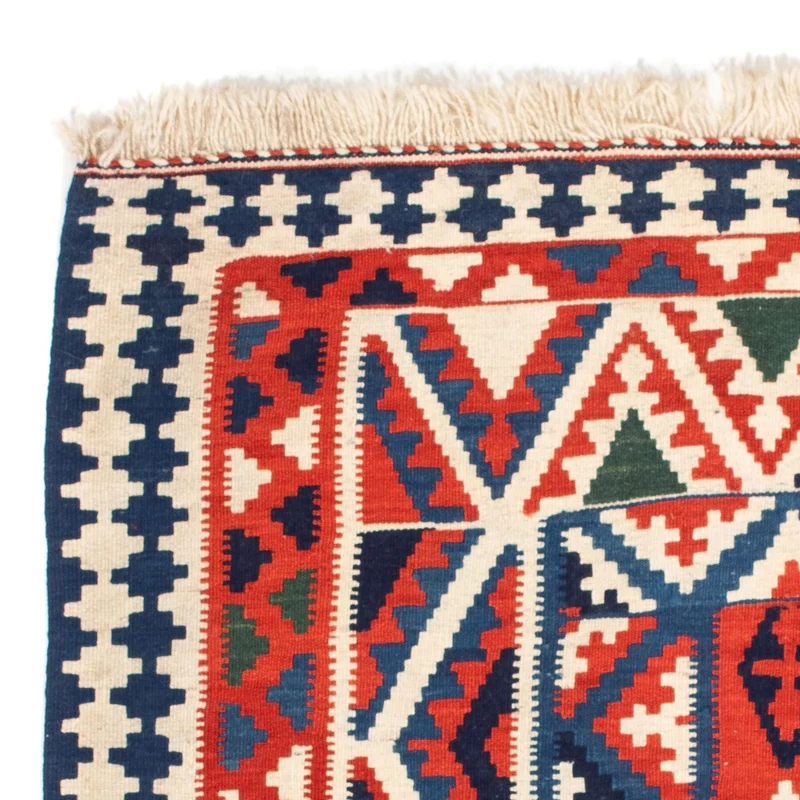 Kelim Teppich - Oriental 105 x 111 cm - rot