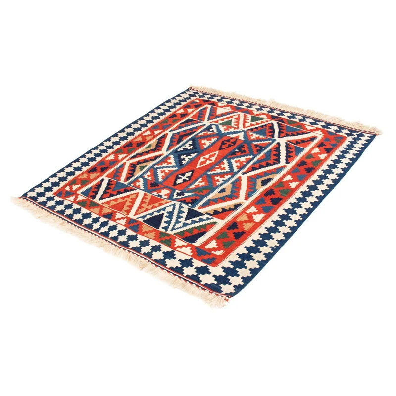 Kelim Teppich - Oriental 105 x 111 cm - rot