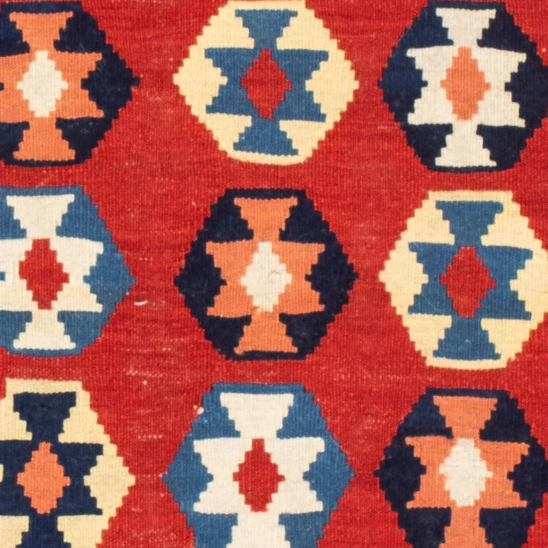 Kelim Teppich - Oriental 105 x 110 cm - blau