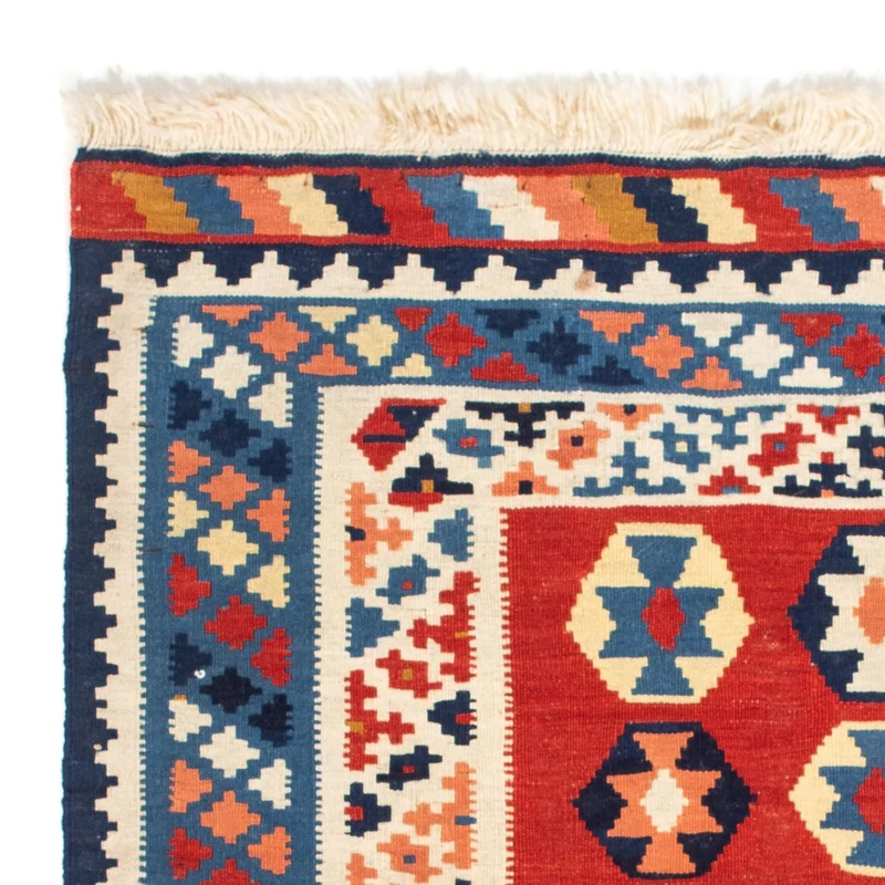 Kelim Teppich - Oriental 105 x 110 cm - blau