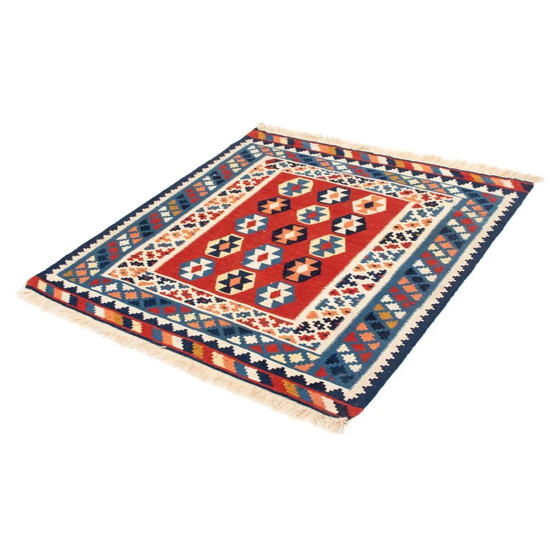 Kelim Teppich - Oriental 105 x 110 cm - blau