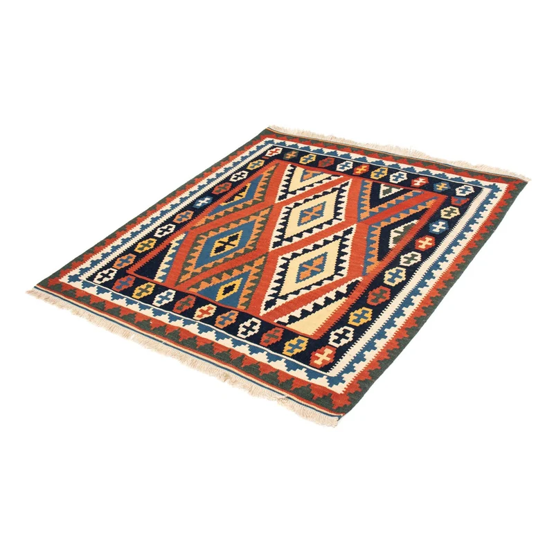 Kelim Teppich - Oriental 102 x 114 cm - rot