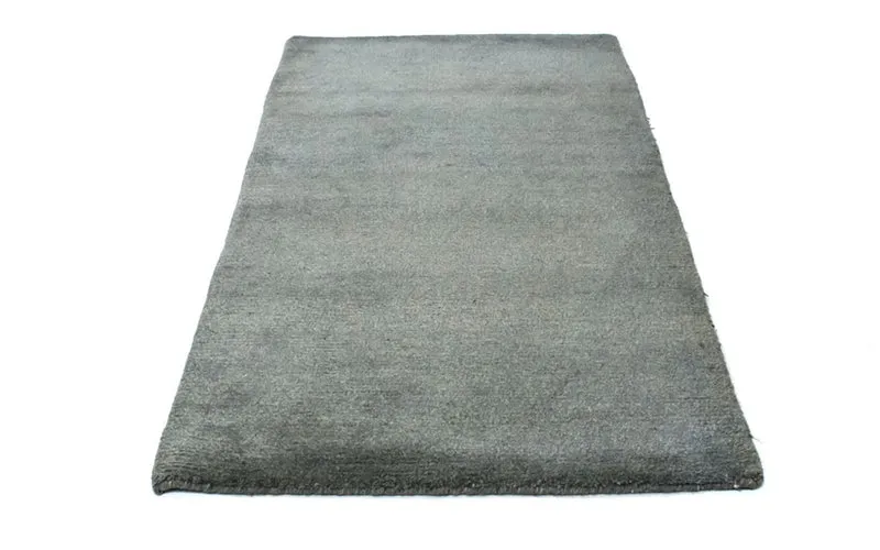 Nepal Teppich 91 x 157 cm - silber