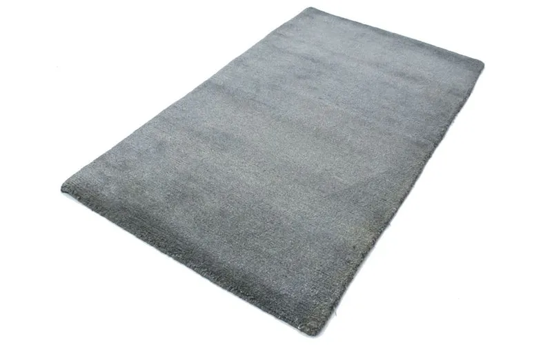 Nepal Teppich 91 x 157 cm - silber
