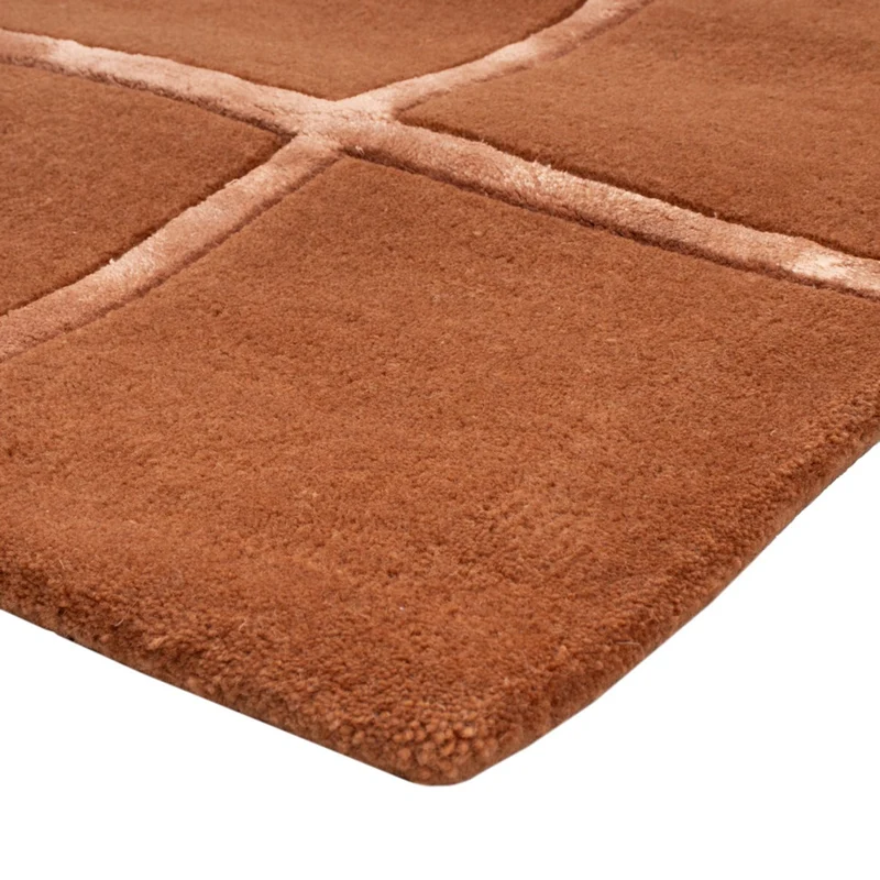 Wollteppich - 60 x 90 cm - braun