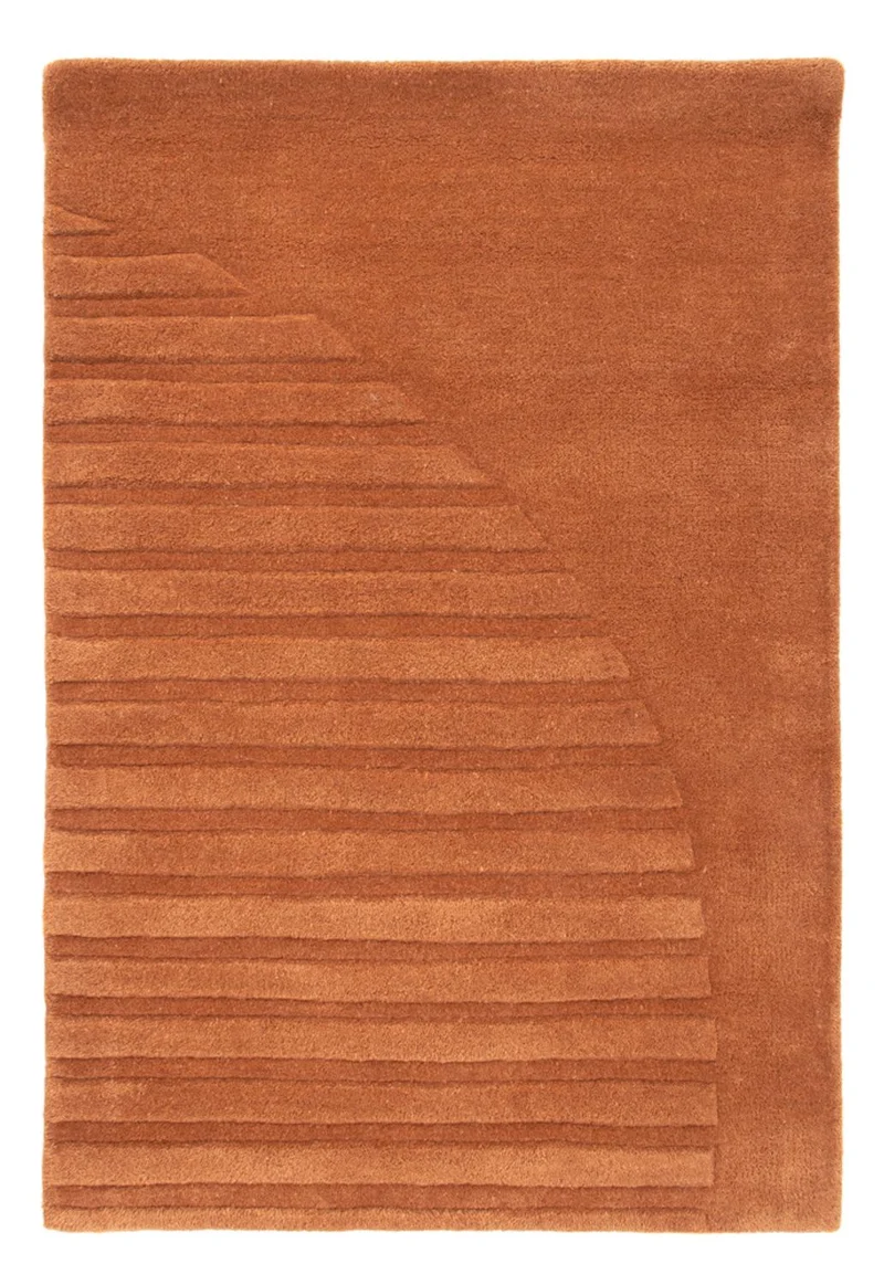 Wollteppich - 60 x 90 cm - braun
