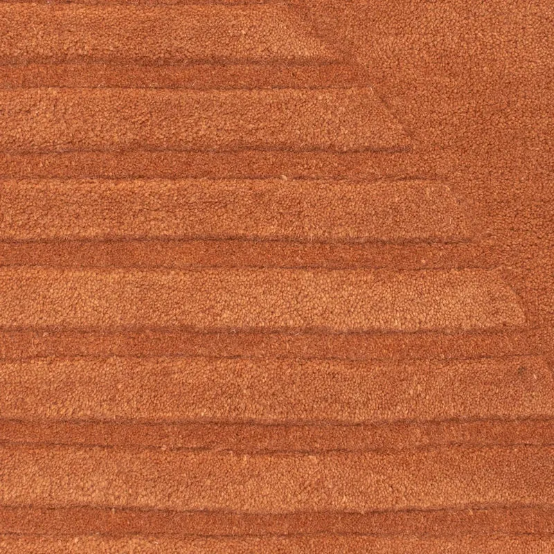 Wollteppich - 60 x 90 cm - braun