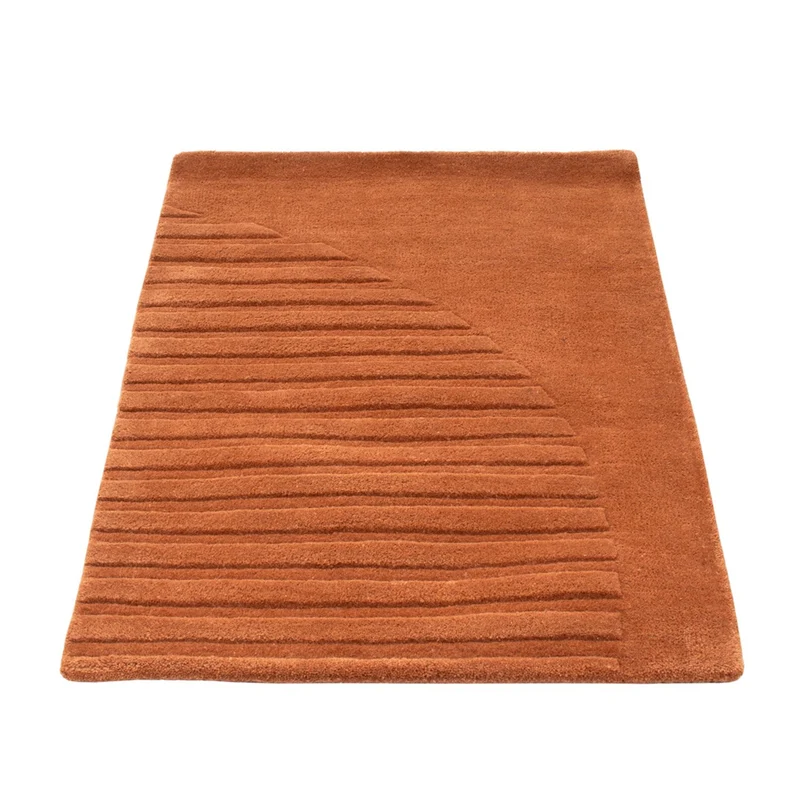 Wollteppich - 60 x 90 cm - braun
