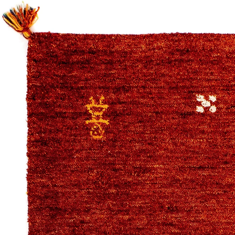 Gabbeh Teppich - Indus 60 x 90 cm - dunkelrot