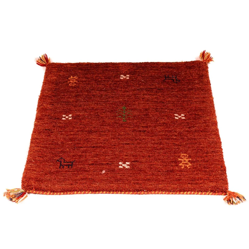 Gabbeh Teppich - Indus 60 x 90 cm - dunkelrot