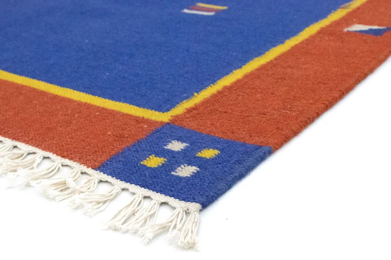 Kelim Teppich - Trendy 120 x 180 cm - blau